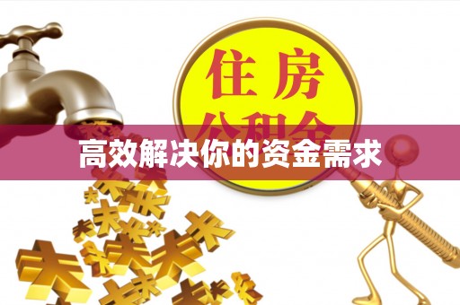 禄劝高效解决你的资金需求
