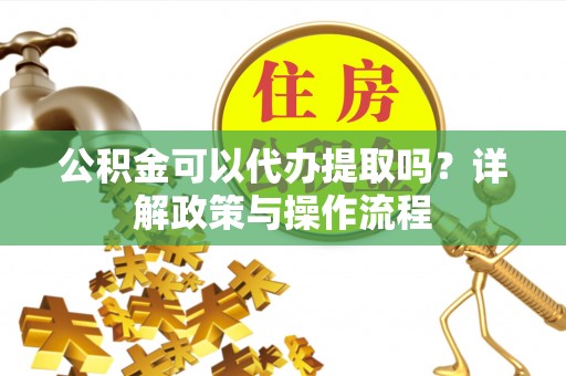 禄劝公积金可以代办提取吗？详解政策与操作流程