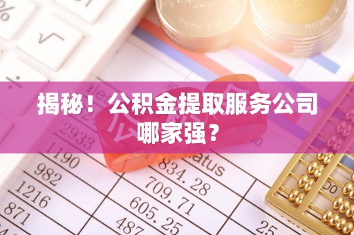 禄劝揭秘！公积金提取服务公司哪家强？