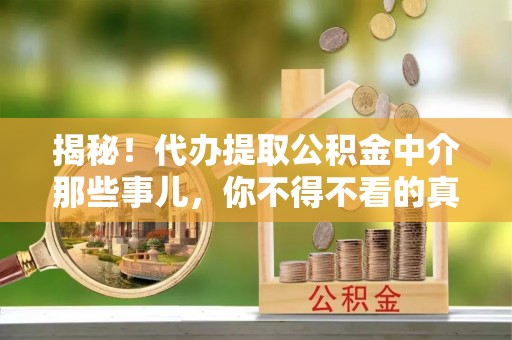 禄劝揭秘！代办提取公积金中介那些事儿，你不得不看的真相
